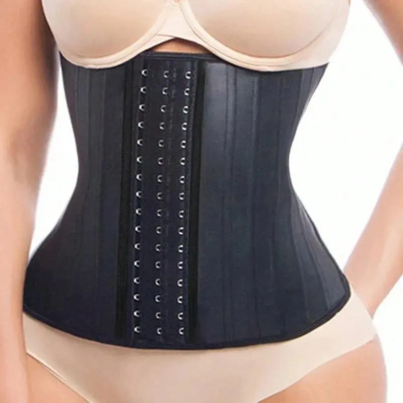Latex Corset Waist Trainer for Women - 25 Bones Body Shapewear Tummy Shaper Belly Sheath Slimming Modeling Strap for Weight Loss
