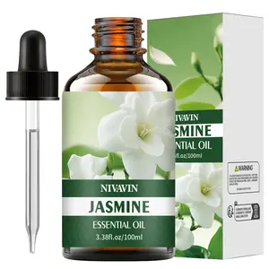 Jasmine Essential Oil 30ML/60ML/100ML, Plant Extracts for Therapeutic Aromatherapy, Body & Face Care, DIY Diffusers, Air Freshener, Perfect Gift Idea