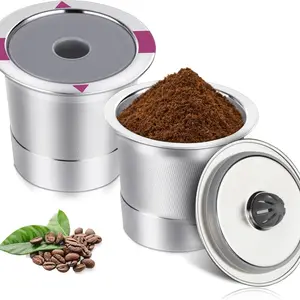 Reusable K Cups for Keurig, Universal Stainless Steel Durable Refillable Coffee Pods, Single Serve Filters for Keurig 1.0 & 2.0 Coffee Makers (1 Pack)