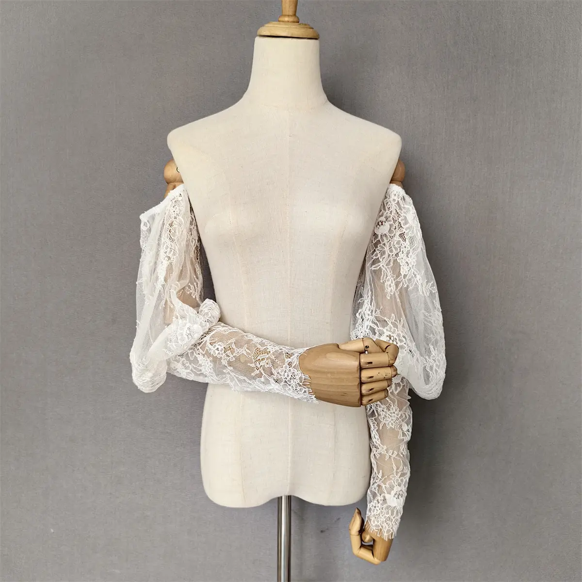 Off-the-shoulder Detachable Sleeves, Handmade Tulle Sleeves, Lace Sleeves, Wedding Removable Sleeves Comfort Women