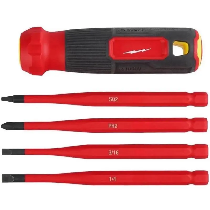 Milwaukee 4-in-1 1000V Insulated Slim-Tip Multi-Bit Screwdriver