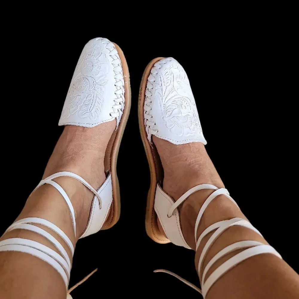 Judith huraches lace up sandals mexicans