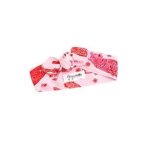 Cambrie TOPKNOT HEADBAND Soft Bamboo Newborn Baby Valentine's Day Hair Accessories 23" Long Stretchy Viscose Fabric Perfect Fit