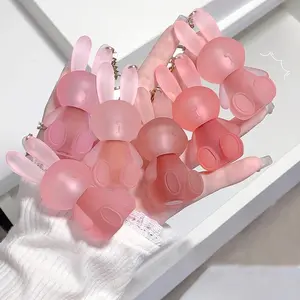 Rabbit Shaped Matte Finish Lip Gloss, Lip Plump Gloss Hydrate Long-lasting Lip Glaze Stick, Easy Coloring Lip Sticks, Moisturizing Tinted Lip Stain, Lip Makeup Accessories, Summer Gift, Lip Gloss Nut, Cosmetic, Hydrate Lipstick