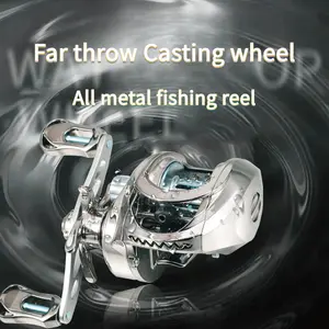 [W] Baitcasting Reel,bait caster,7.1:1 High Speed Gear Ratio, 17.64LB Max Drag, Left/Right Handle Option, Magnetic Brake, Ideal For Trout, Pike, Bass - Durable Casting Fishing Gear