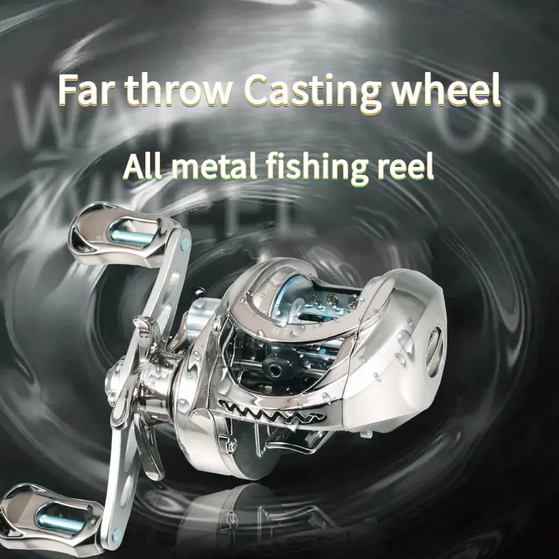 Baitcasting Fishing Reels with 7.1:1 High Speed Gear Ratio, 17.64LB Max Drag, and Magnetic Brake for Precise Control, Durable Fishing Tools for Freshwater Fish, Left/Right Hand, Handle Option, Smooth Casting, Pike, 7.1:1 Gear