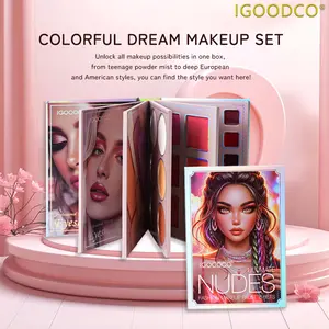Igoodco 78-Shade Makeup Kit Set - European American Eyeshadow Palette with Multicolor Matte Highlighter, Lip Products, Eyeliner for Cosplay, Model IG3156, 1-Piece,summerwins