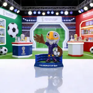 9cm World Cup Licensed Figurine  Easy to Place, Ideal Gift for Soccer Lovers & Collection