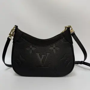 Pre-owned Louis Vuitton leather Shoulder Bags Bagatelle Black Bag 【BF 1Z】