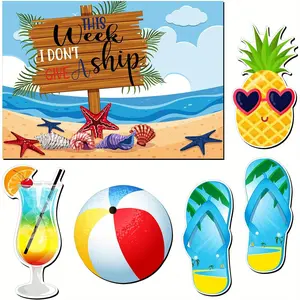 6 Pcs Cruise Door Decorations Magnetic Large Ship Decorations Magnets Anchor Cruise Decor Car Fridge Magnet Refrigerator Decorating Magnet Decal for Carnival Stateroom Door(Cruise)
