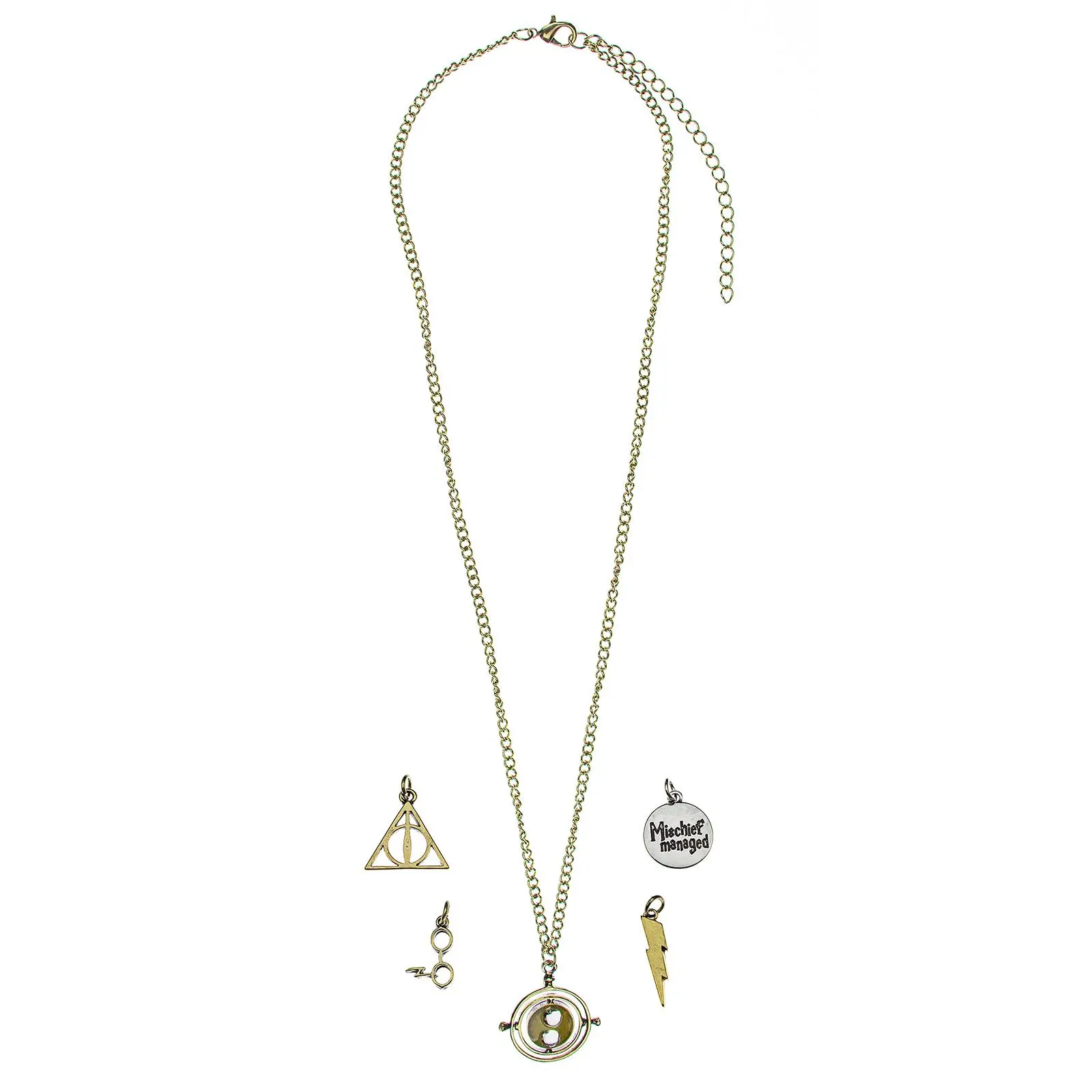Bioworld Harry Potter Mischief Managed Interchangeable Multi-Charm Necklace Set