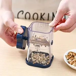Portable Nut Grinder, Triturator，Durable Plastic Manual Kitchen Tool, Multifunctional for Chocolate, Walnuts, Peanuts, Easy Clean, Sturdy