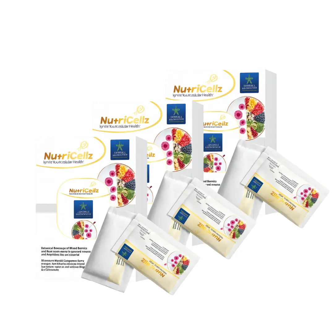 Nutricellz (2 Box) – Helps Cells Become More Powerful & Strong Immunity | With NMN, L-Glutamine, 101 Fruit & Vegetable Extracts, 34 Enzymes | Uniwave Technology | Cell Energy, Anti-Aging, Immunity, Digestion, Focus, Superfood Energy Booster Vitamins