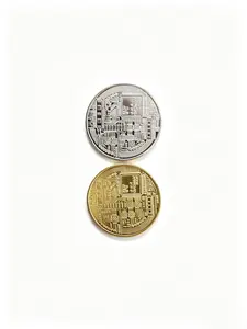 LUXFINE Exclusive A1 Coin Souvenir accessories | Silver/Gold Color Coin style souvenir for home decoration