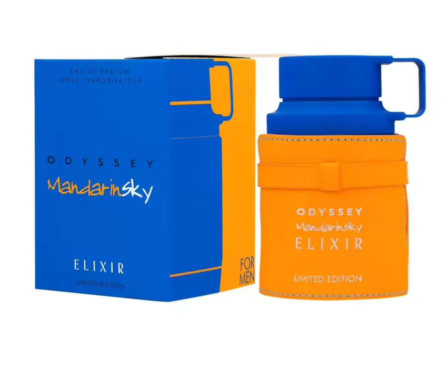 Armaf Odyssey Mandarin Sky Elixir EDP - 60ml Limited Special Edition Men's Cologne, Concentrated Perfume, Zesty Masculine Aromatic Fruity Fragrance, NIB Sealed, Mandarin Notes, Elegant Packaging, Collectible, EDP Scents, Men's Colognes