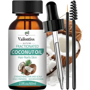 Natural Coconut Oil Makeup Remover Gentle Cleansing Base Oil, Suitable for Hair Skin Face Body, Hydrating Moisturizing Nourishing Multi-Functional Daily Care