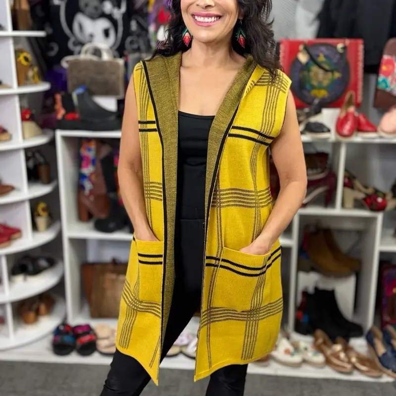 Chaleco S/M/L $35 - Handmade in Mexico - chaleco artesanal con bolsos - chaleco mexicano
