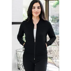 Danielle Ultra-Stretch Bamboo & Organic Cotton Track Jacket