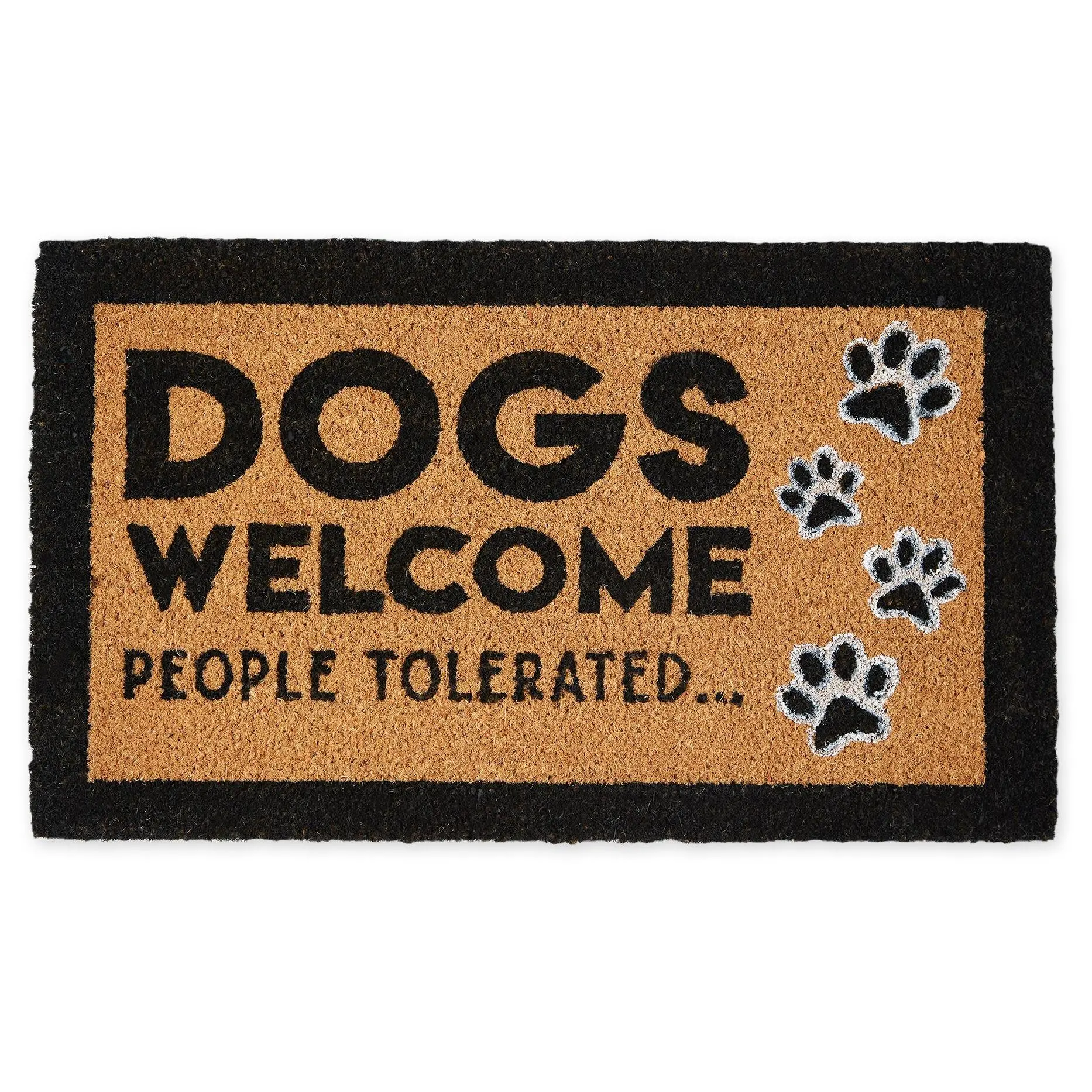Design Imports Dog Welcome People Tolerated 17" x 29" Doormat