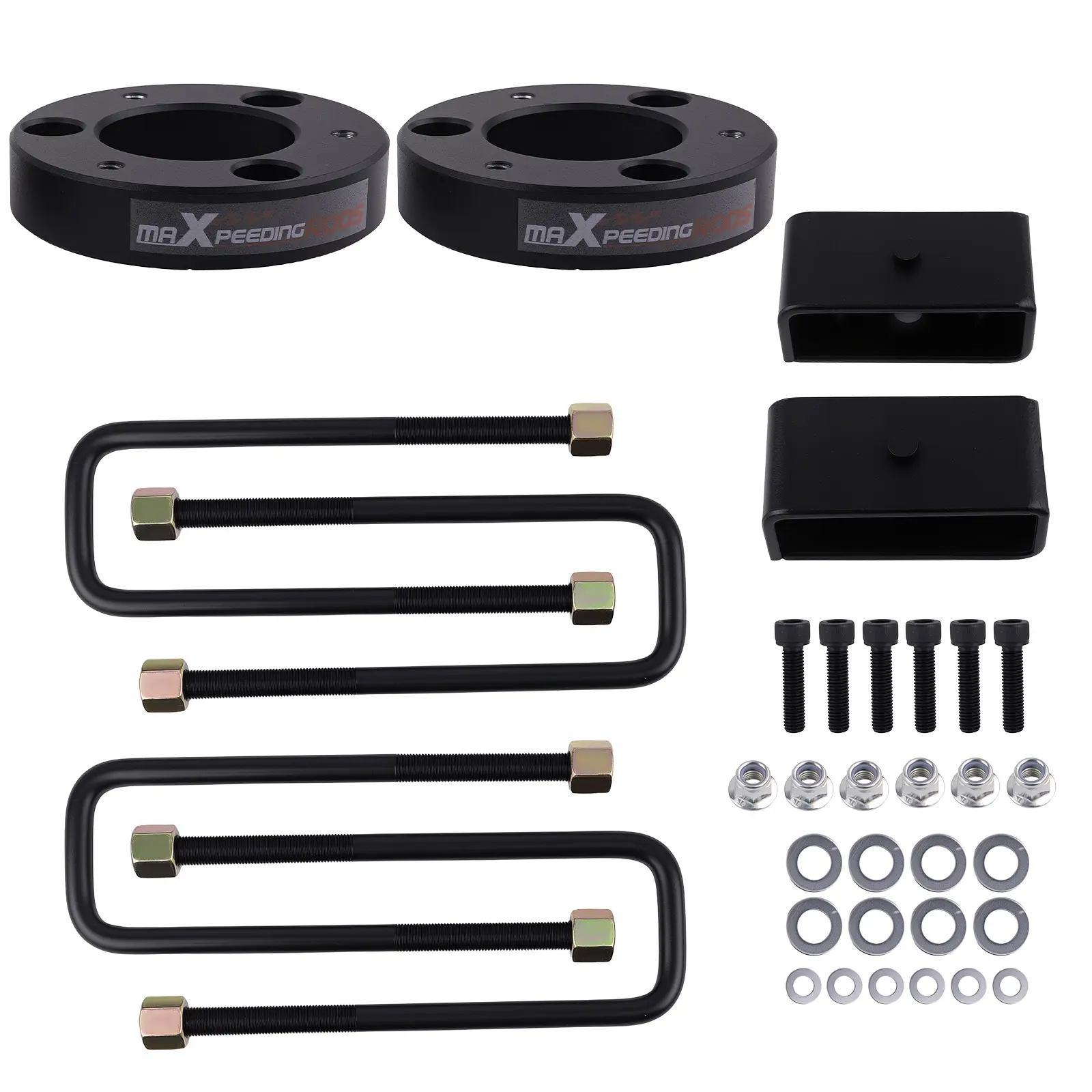 2 Aluminum Block Kit compatible for Nissan Titan 2WD 4WD 04-23 Complete Lift Set