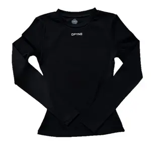 DFYNE long-sleeved yoga top for women, comfortable fitness sports top, perfect for sun protection in spring and summer or keeping warm in the mornings and evenings.
