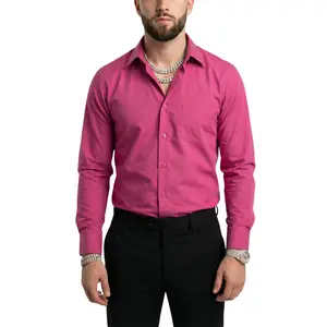 The Apex Primate Fuchsia Regular Fit Dress Shirt
