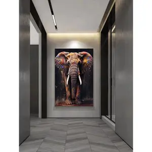 Modern Animal Canvas Art: Elephant Wall Decoration for Home, Unframed Poster Bedroom Photo Ornaments Artistic Print wall decor posters