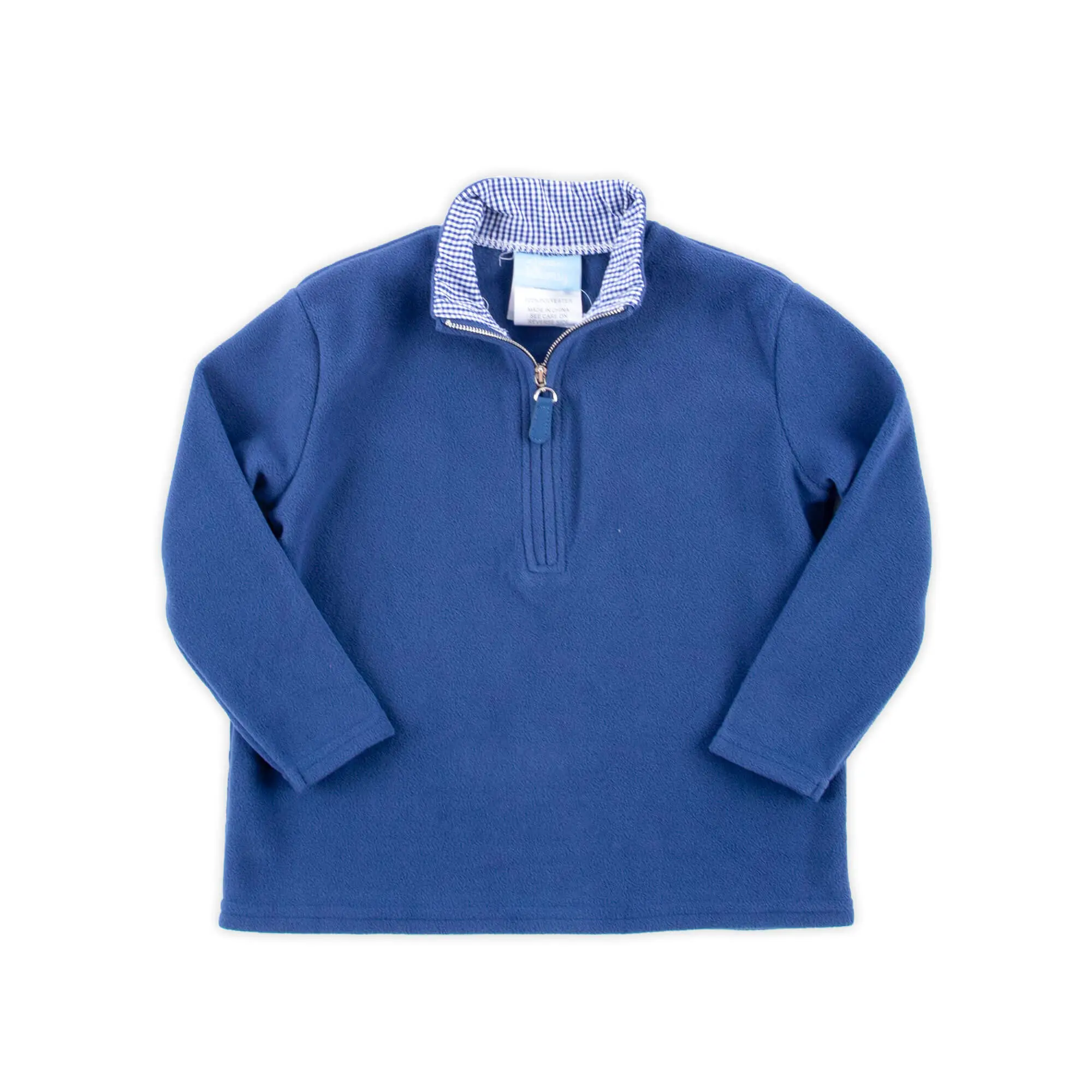 Navy Half Zip Fleece Jacket - Boys Lightweight Outerwear