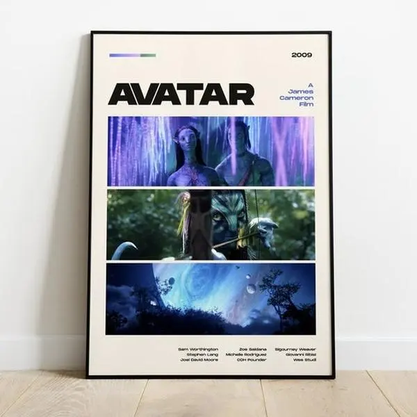 Avatar Movie Poster, Modern Movie Poster Print, Avatar Poster Wall Decor