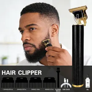 1 Set Rechargeable Electric Hair Clipper,  PortableHair Trimmer, Beard Shaving Body Hair Trimmer,Professional Hair Cutting Machine for Men, USBRechargeable Clipper