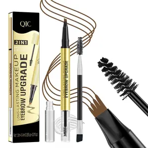 2-in-1 Micro Brow Pen – Natural Hair Stroke Eyebrow Pencil-Create Natural Brows in 10 Seconds #SummerVibes