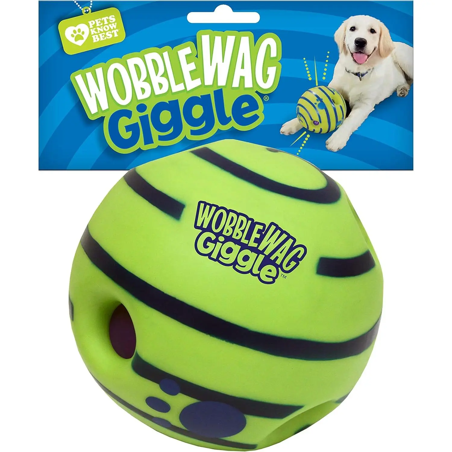 Giggle Ball, Interactive Dog Toy, Fun Giggle Sounds When Rolled or Shaken, Pets Know Best, As Seen On TV