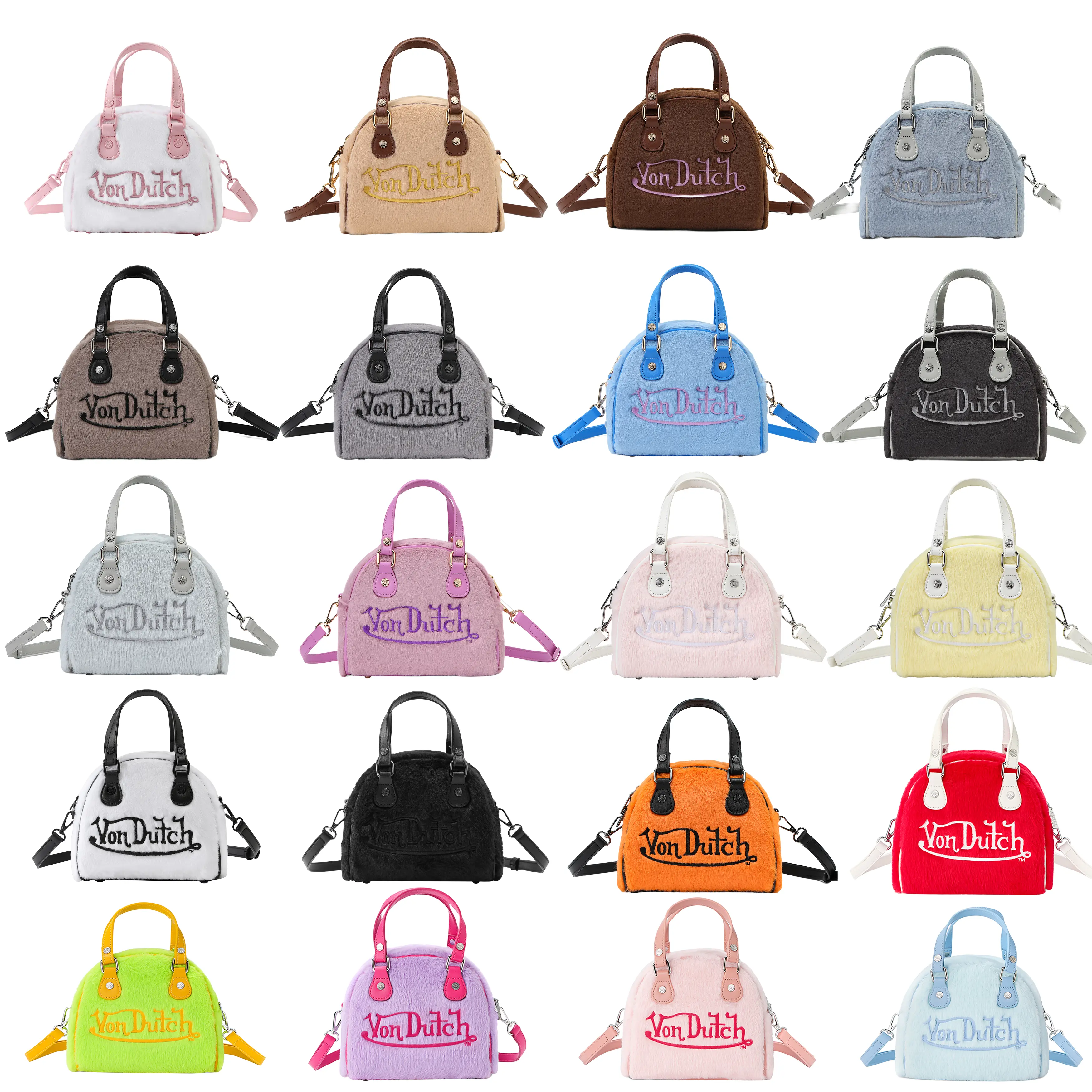 Von Dutch Furry Bowling Bags - All Styles Von Dutch Furry Bowling Bags - All Styles