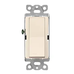 Lutron CA-3PS-LA Claro Light Switch, 15A, Single-Pole/3-Way, Light Almond
