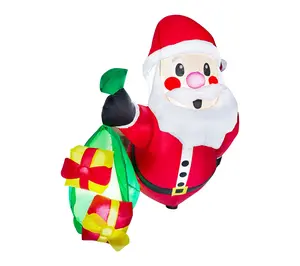 Joyfy 3.5ft Tall Christmas Inflatable Santa with Gift Bags
