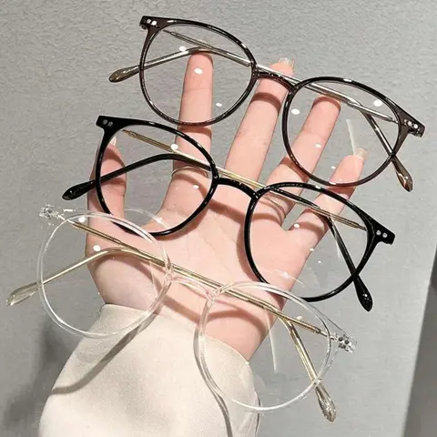 Unisex Simple Style Plain Color, Trendy Casual Eyeglasses for Everyday Use, Fashion Accessories for Outdoor Activities, Fashionable Frames Glasses, Basic Fashion Eyeglasses