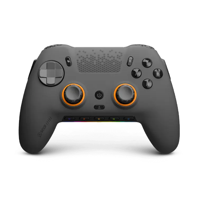 SCUF Envision Pro V2 Hall Effect Game Controller (Steel Gray) - Console Accessories with 4 Customizable Rear Paddles, Hall Effect Thumbsticks, 5 Programmable G-Keys, Enhanced Grip, Durable Cable