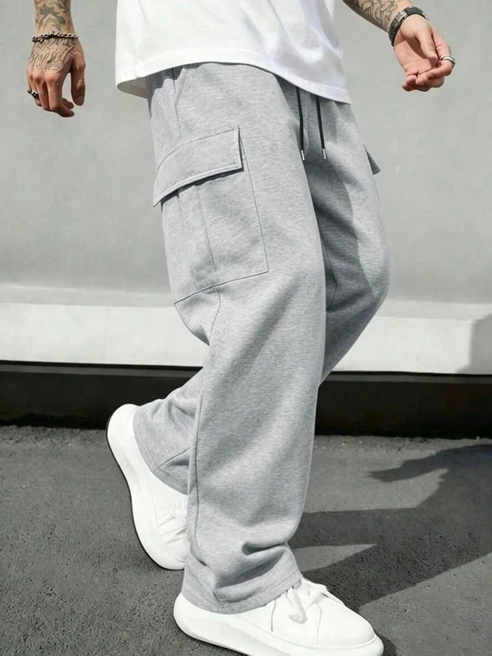 Men's pants - Men’s Cargo Sweatpants, Loose Fit Multi-Pocket Tactical Joggers for Workout, Hiking and Streetwear summer clothing trending clothes male clothing summer clothes summer men clothes pants for men vacation outfits summer outfits going out outfi
