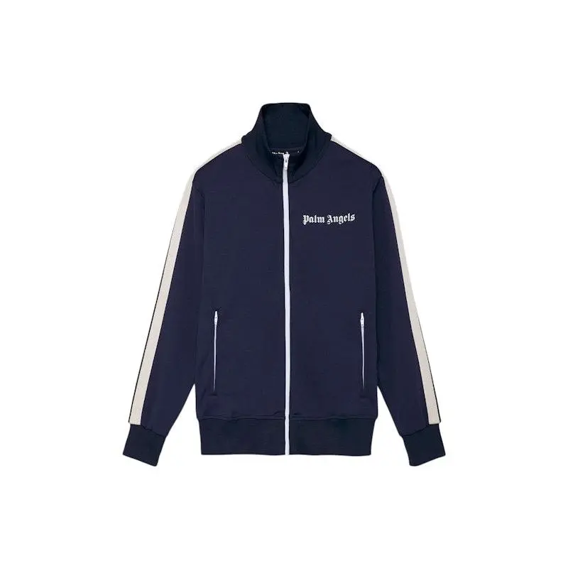 Palm Angels Track Jacket Navy Blue/White (men) by StockX