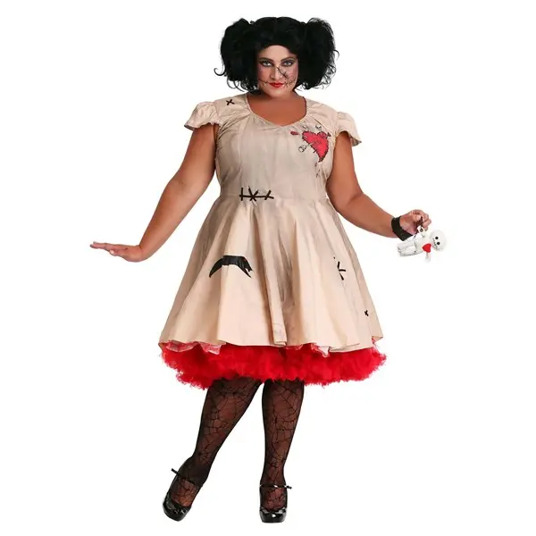 Plus Size Voodoo Doll Women's Costume