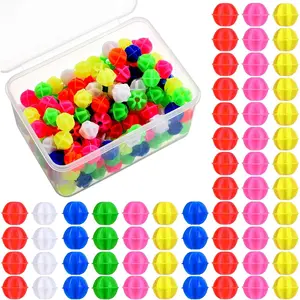 216 count  Spoke Beads  Wheel Spokes Beads Assorted Color Plastic Clip Beads Spoke Decoration with Plastic Storage Box