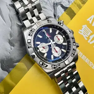 Breitling Chronomat AB01104D.BC62.377A, Automatic Mechanical Movement, Brushed Stainless Steel, Unidirectional Ratchet Bezel, 44mm