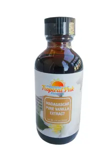 Tropical Pak Madagascar Pure Vanilla Extract 2 fl oz - Premium Flavoring for Your Recipes Baking Bake