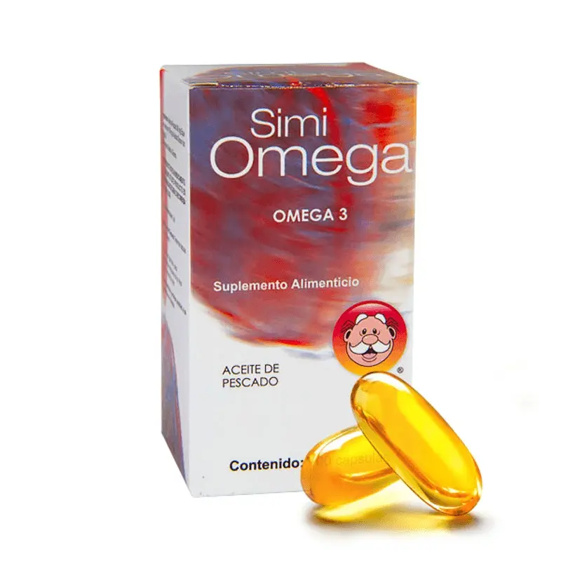 Simi Omega-3 Fish Oil Capsules - Edible Supplement (100 Units)