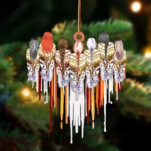 Native American Woman - Unique Christmas Gift Decor Flat Acrylic Lightweight Ornament Cloth Room Native American Woman - Unique Christmas Gift Decor Flat Acrylic Lightweight Ornament Cloth Room