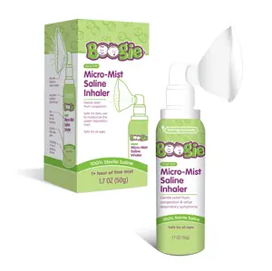 Boogie Micro-Mist Saline Inhaler Kit for Babies & Kids – 1.7 oz Drug-Free Saline Mist, Gentle Moisturizing Comfort for Sensitive Noses