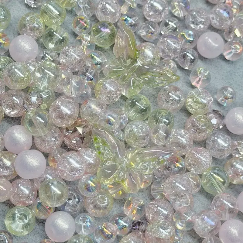 B. K9 Crystal Glass Mix Beads for Jewelry Making 120ML(4oz)