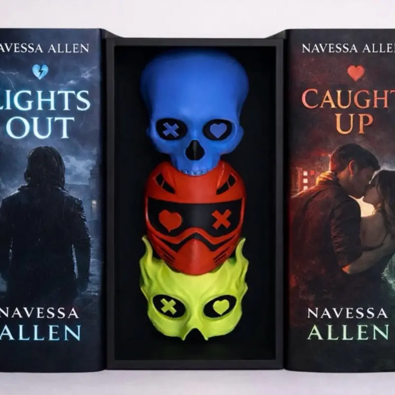Lights Out Caught Up Game On Inspired Book Nook, Navessa Allen Inspired Into Darkness Trilogy Book Nook