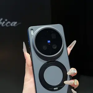 New Vivo X300 Ultra Phone Case, Casing, Anti-Drop Magnetic Stand, Simple Design, Protective Cover, Shockproof, Stylish & Functional, Smartphone