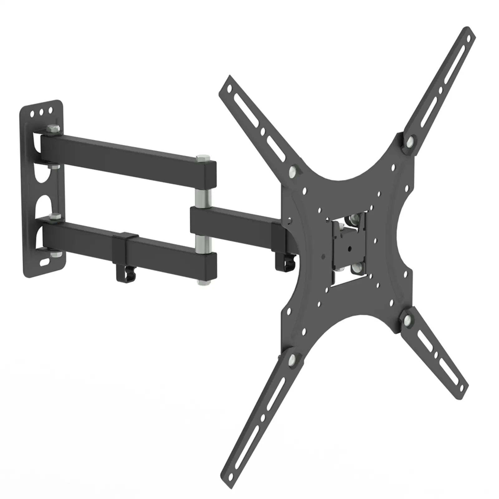 Full Motion TV Wall Mount Bracket for 26-55 Inch TVs, Rotatable Swivel Articulating TV Stand TMX400 with Built-in Spirit Level, Max VESA 400x400mm